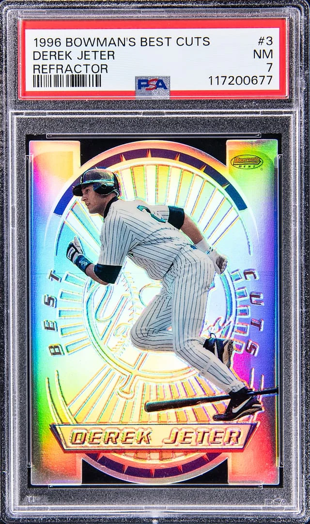 1996 Bowman Best Derek Jeter Refractor #3 card image
