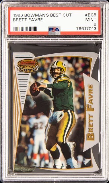 1996 Bowman's Best Brett Favre Best Cut #Bc5 card image