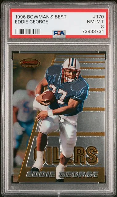 1996 Bowman's Best Eddie George #170 card image