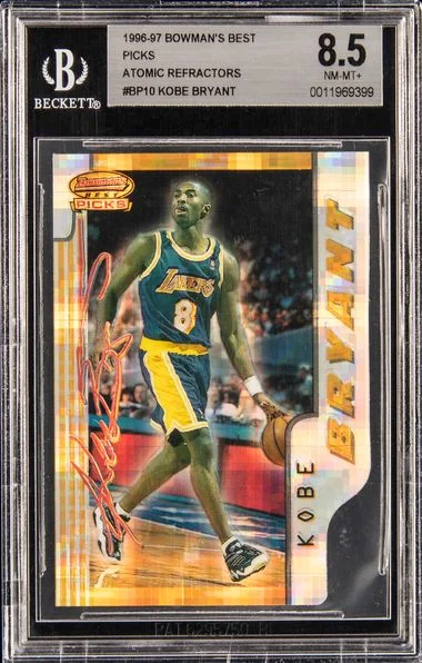 1996 Bowman's Best Kobe Bryant Best Picks Atomic Refractor #Bp10 card image