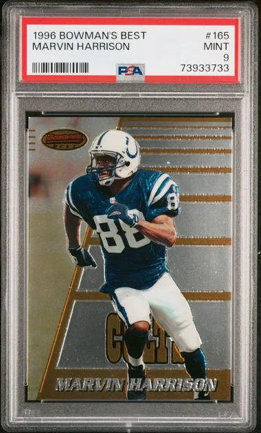 1996 Bowman's Best Marvin Harrison #165 card image