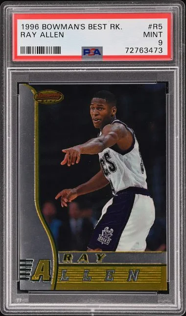 1996 Bowman's Best Ray Allen #R5 card image