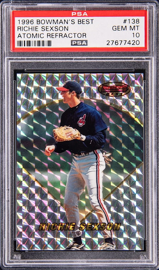 1996 Bowman's Best Richie Sexson Atomic Refractor #138 card image