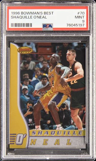 1996 Bowman's Best Shaquille O'Neal #70 card image
