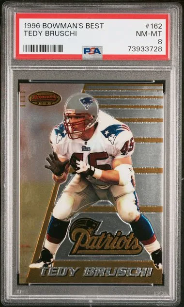 1996 Bowman's Best Tedy Bruschi #162 card image