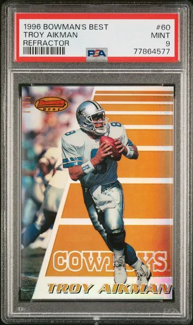 1996 Bowman's Best Troy Aikman Refractor #60 card image