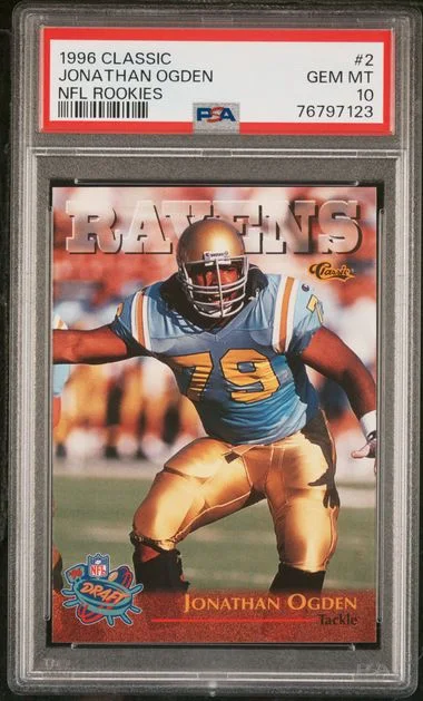 1996 Classic NFL Rookies Jonathan Ogden #2 card image