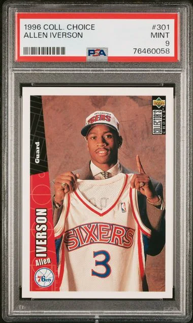 1996 Collector's Choice Allen Iverson #301 card image