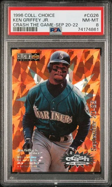 1996 Collector's Choice Ken Griffey Jr. Crash The Game Jul 18-21 #CG26 card image