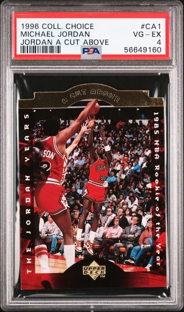 1996 Collector's Choice Michael Jordan Jordan Cut Above #CA1 card image