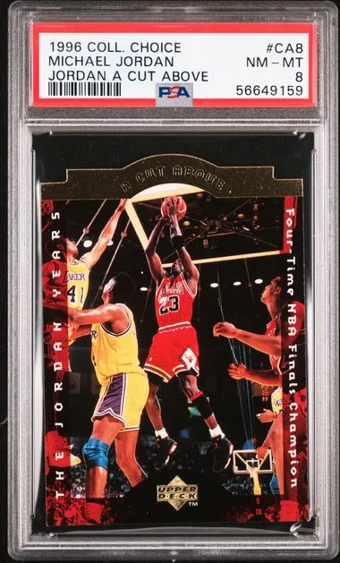 1996 Collector's Choice Michael Jordan Jordan Cut Above #CA8 card image