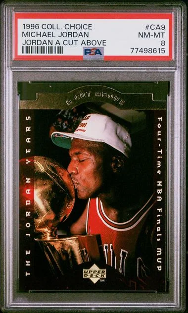 1996 Collector's Choice Michael Jordan Jordan Cut Above #Ca9 card image