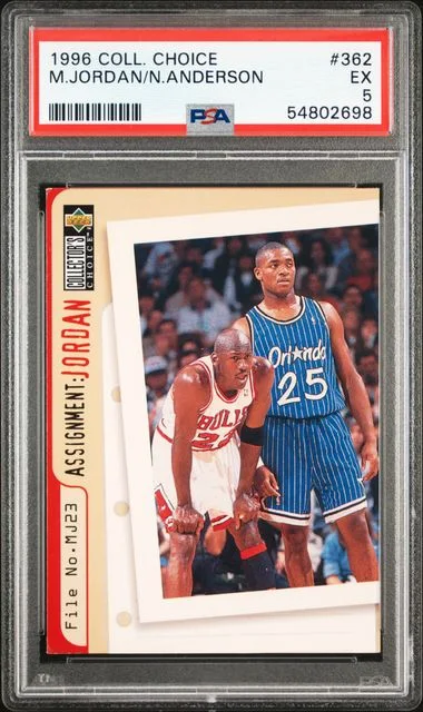 1996 Collector's Choice Michael Jordan/Nick Anderson #362 card image