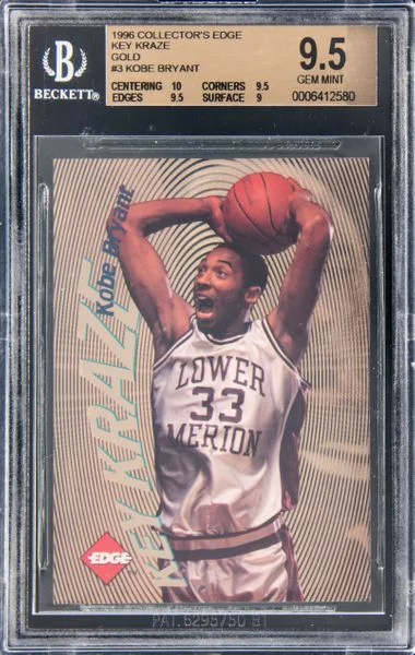 1996 Collector's Edge Key Kraze Gold Kobe Bryant #3 card image