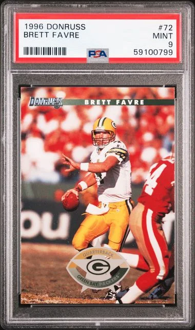 1996 Donruss Brett Favre #72 card image