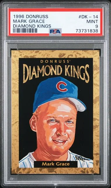 1996 Donruss Diamond Kings Mark Grace #DK-14 card image