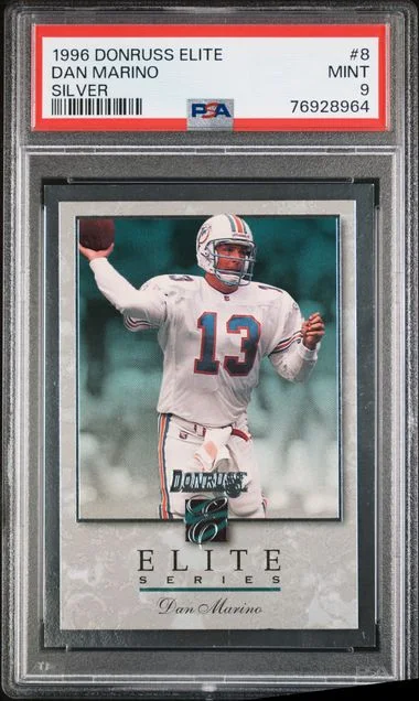 1996 Donruss Elite Dan Marino #8 card image