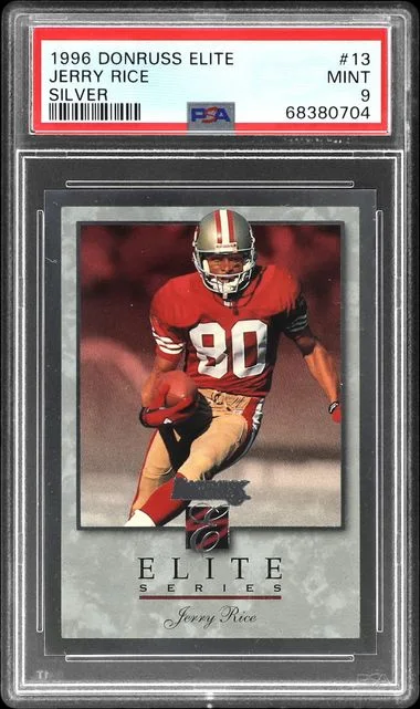 1996 Donruss Elite Jerry Rice Silver #13 card image