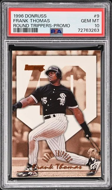 1996 Donruss Frank Thomas Round Trippers Promo #9 card image