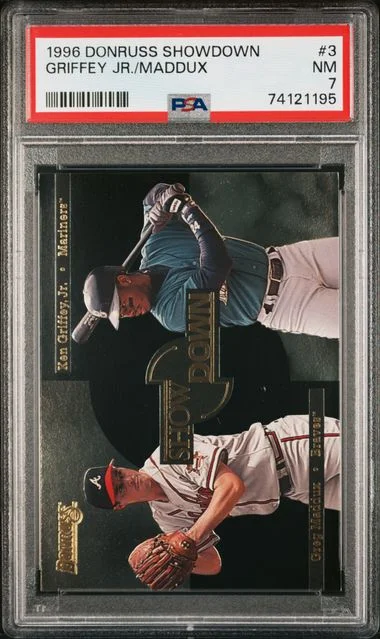 1996 Donruss Ken Griffey Jr./Greg Maddux Showdown #3 card image