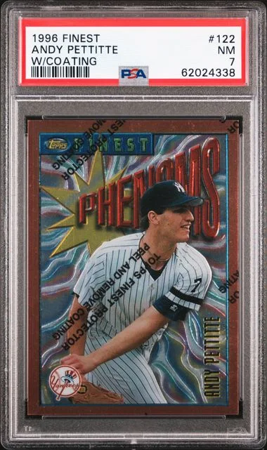 1996 Finest Andy Pettitte W/Coating #122 card image