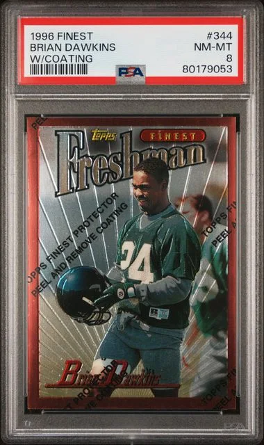 1996 Finest Brian Dawkins W/Coating #344 card image