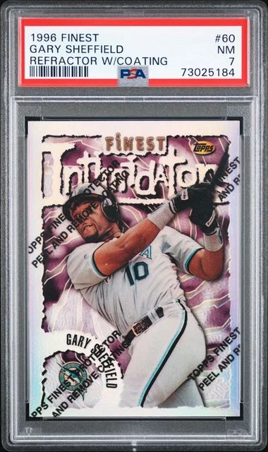 1996 Finest Gary Sheffield Refractor, With Coating #60 card image