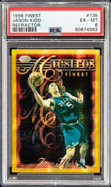 1996 Finest Jason Kidd Refractor #135 card image