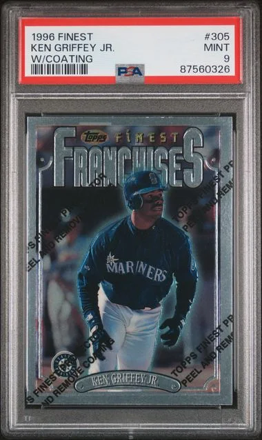 1996 Finest Ken Griffey Jr. W/Coating #305 card image