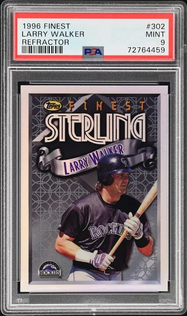 1996 Finest Larry Walker Refractor #302 card image