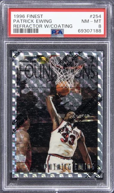 1996 Finest Patrick Ewing Refractor W/Coating #254 card image