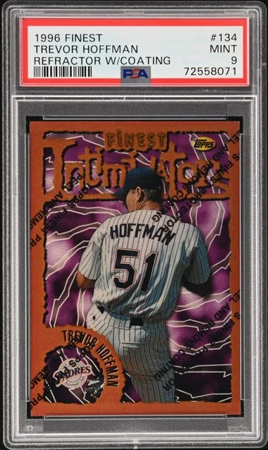 1996 Finest Trevor Hoffman Refractor W/Coating #134 card image
