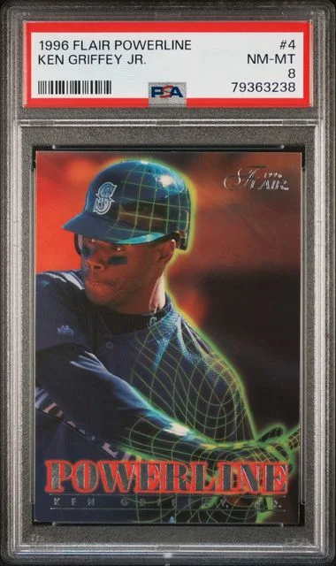 1996 Flair Ken Griffey Jr. Powerline #4 card image