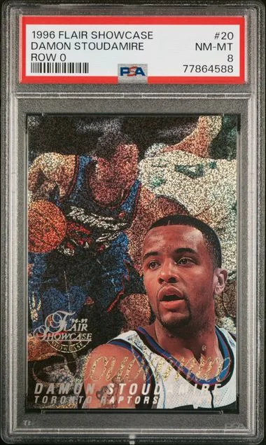 1996 Flair Showcase 20 Damon Stoudamire Row card image
