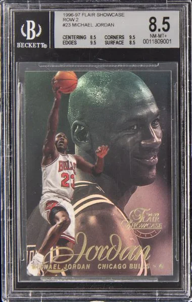 1996 Flair Showcase 23 Michael Jordan Row #2 card image