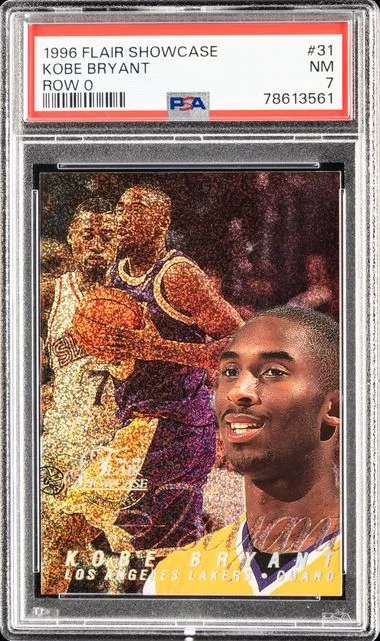 1996 Flair Showcase 31 Kobe Bryant Row card image
