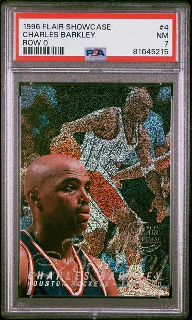 1996 Flair Showcase 4 Charles Barkley Row card image