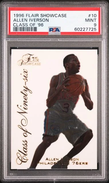 1996 Flair Showcase Allen Iverson Class Of '96 #10 card image