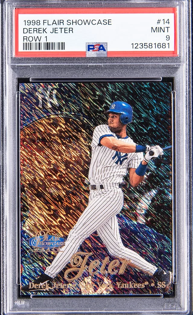 1996 Flair Showcase Derek Jeter Row 1 #14 card image