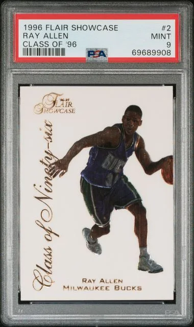 1996 Flair Showcase Ray Allen Class Of '96 #2 card image
