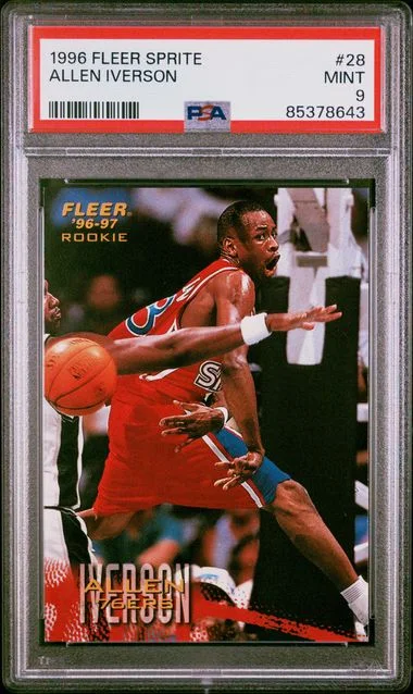 1996 Fleer Allen Iverson Sprite #28 card image