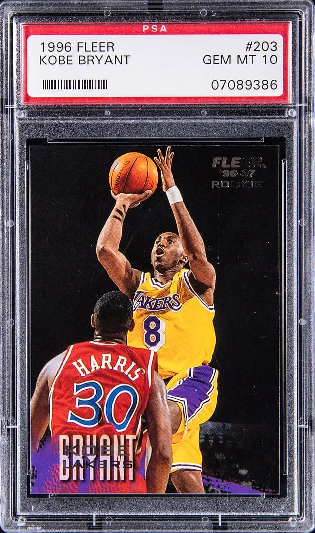 1996 Fleer Basketball Kobe Bryant #203 card image
