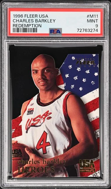 1996 Fleer Charles Barkley USA Basketball Redemption #M11 card image