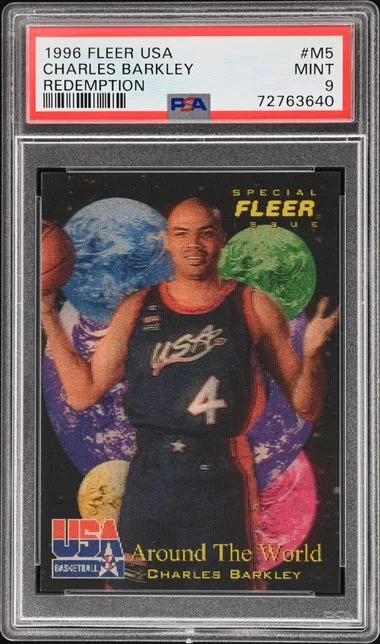 1996 Fleer Charles Barkley USA Redemption #M5 card image