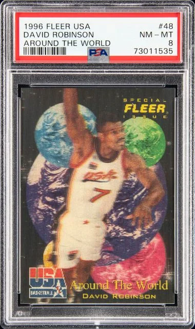 1996 Fleer David Robinson Usa Basketball Around The World #48 card image