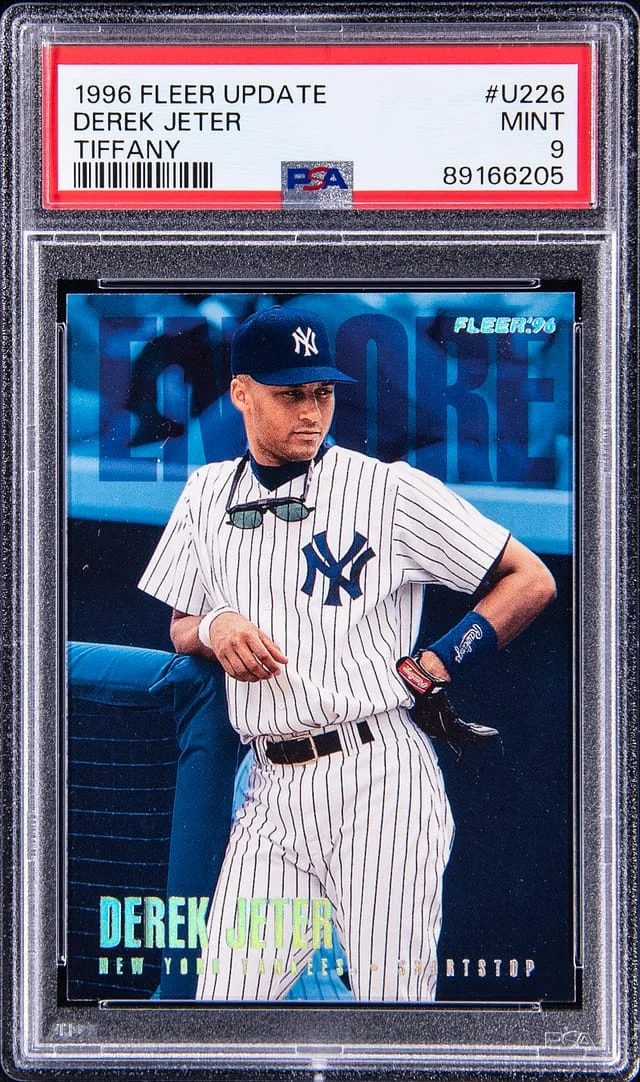 1996 Fleer Derek Jeter Update Tiffany #U226 card image