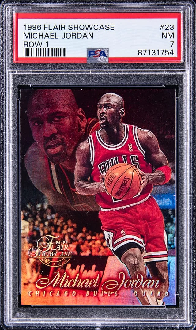 1996 Fleer Flair Showcase Michael Jordan Row 1 #23 card image