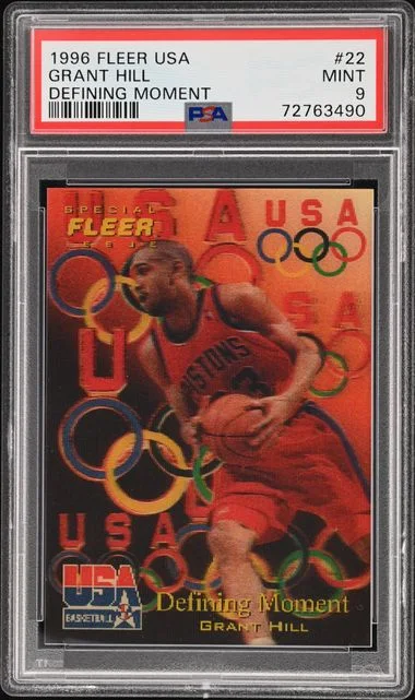 1996 Fleer Grant Hill USA Basketball Defining Moment #22 card image