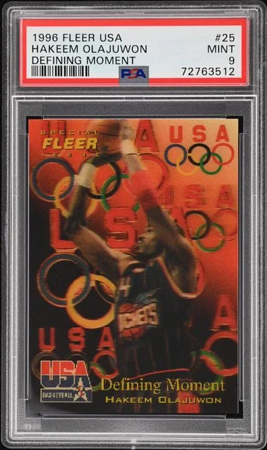 1996 Fleer Hakeem Olajuwon USA Defining Moment #25 card image