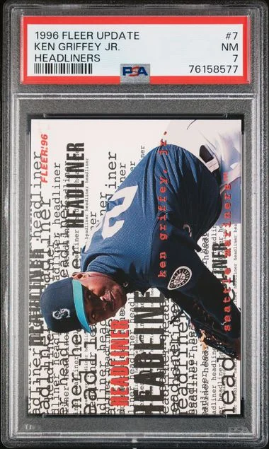 1996 Fleer Ken Griffey Jr. Update Headliners #7 card image
